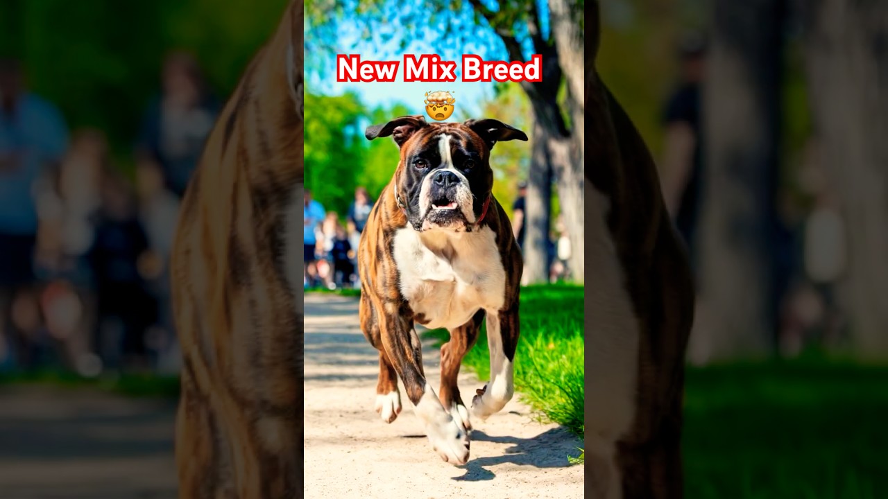New BOXER BULLDOG Mix breed! #dogbreed #popularbreeds #cutedog #animalfusion #bulldog