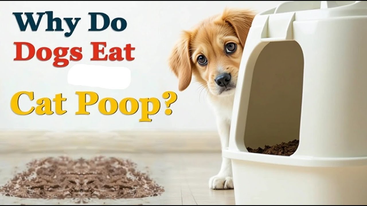 🐾Why do dogs eat cat poop