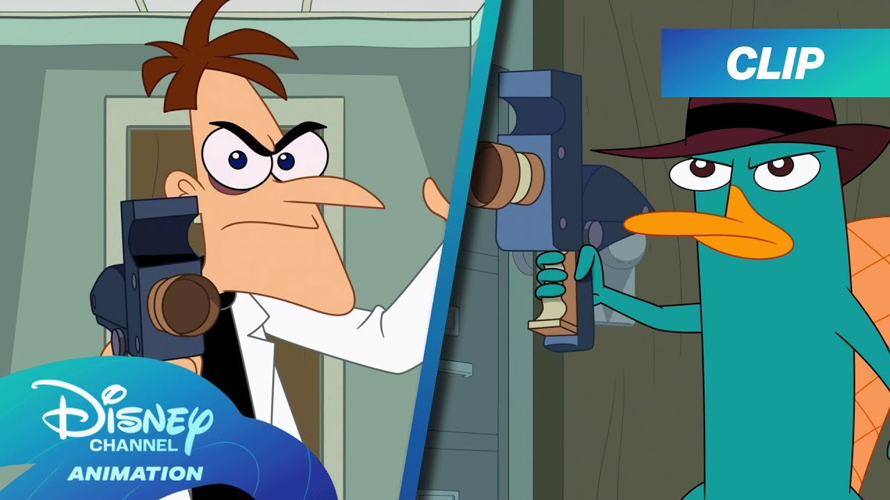 Perry and Dr. Doof Try to Microchip Each Other?! 🤨 | Phineas and Ferb | @disneychannelanimation