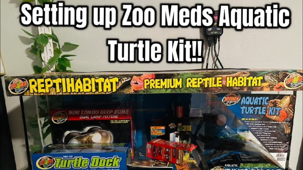 Zoo Meds Aquatic Turtle Tank Setup!!