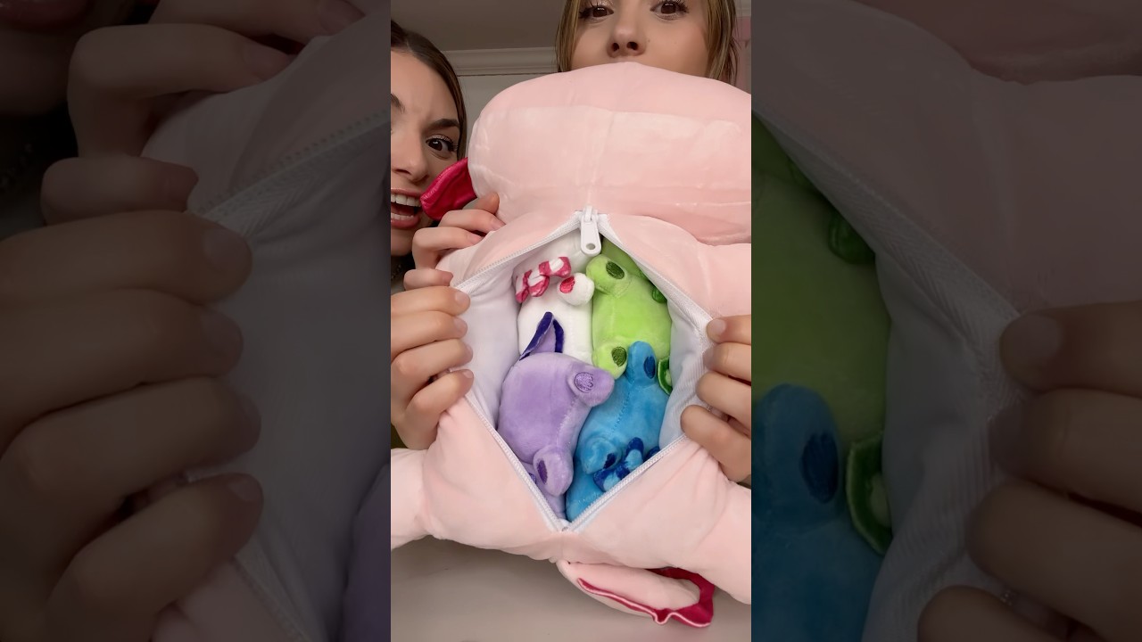 What’s inside mama axolotl? Plush reveal! 👀😳 #plush