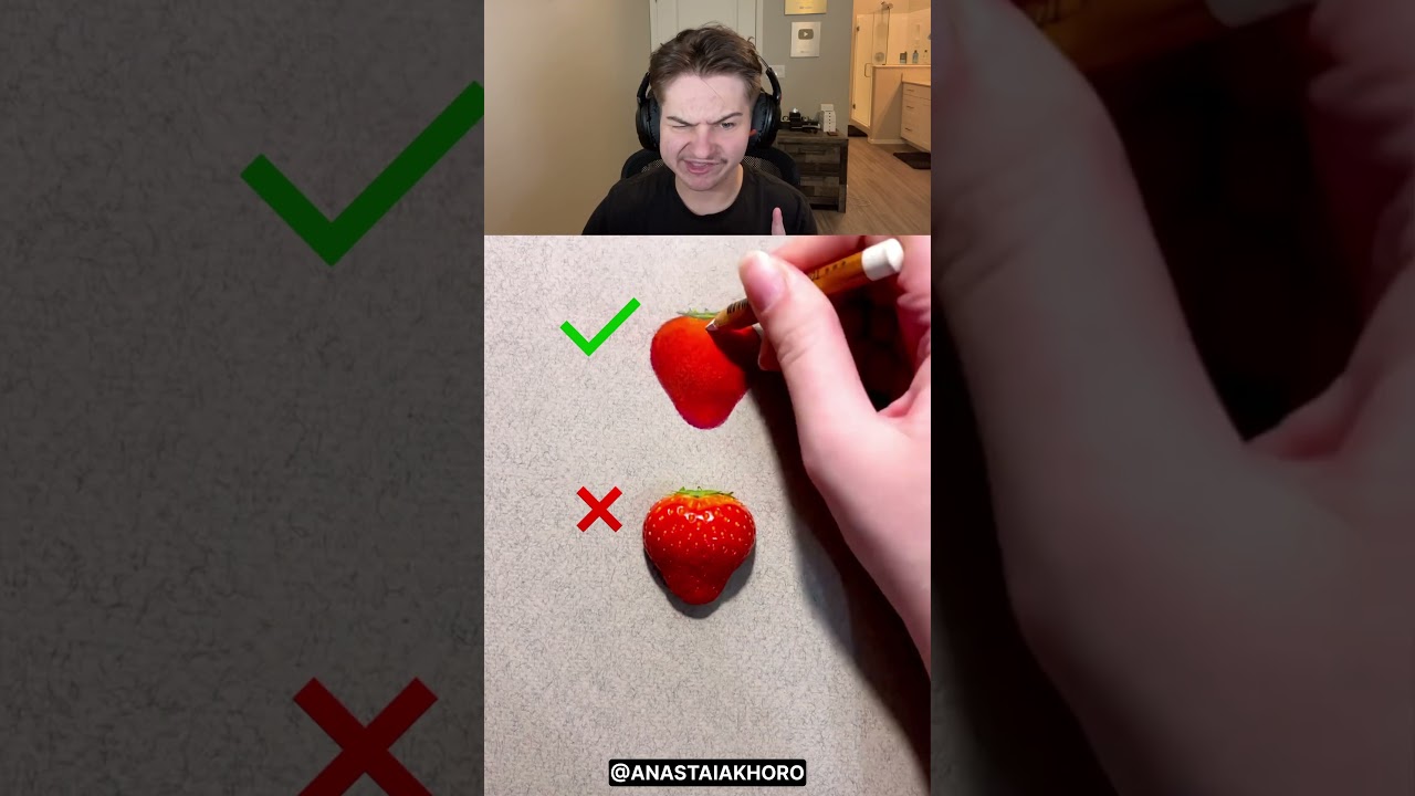How To Draw A Strawberry 😳
