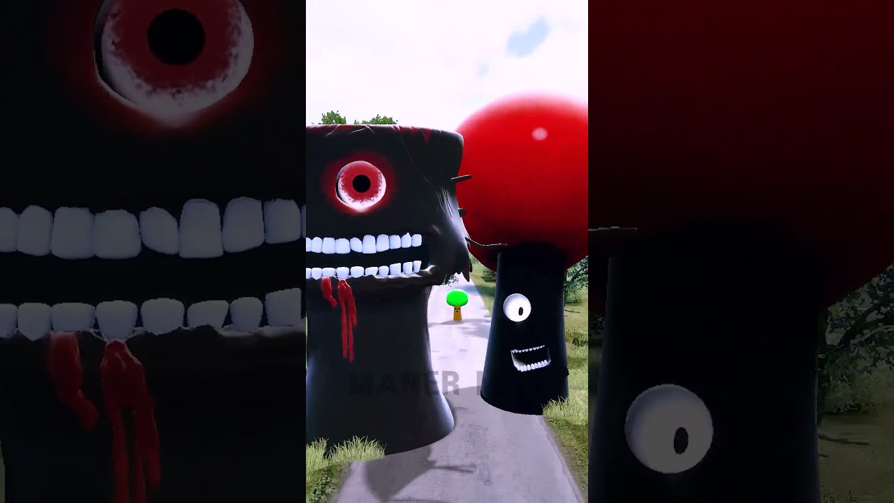 Sprunki Punish Chasing Dogs! 🐶🌳 #Sprunki #Monster #Dog #Escape #Game #Tree