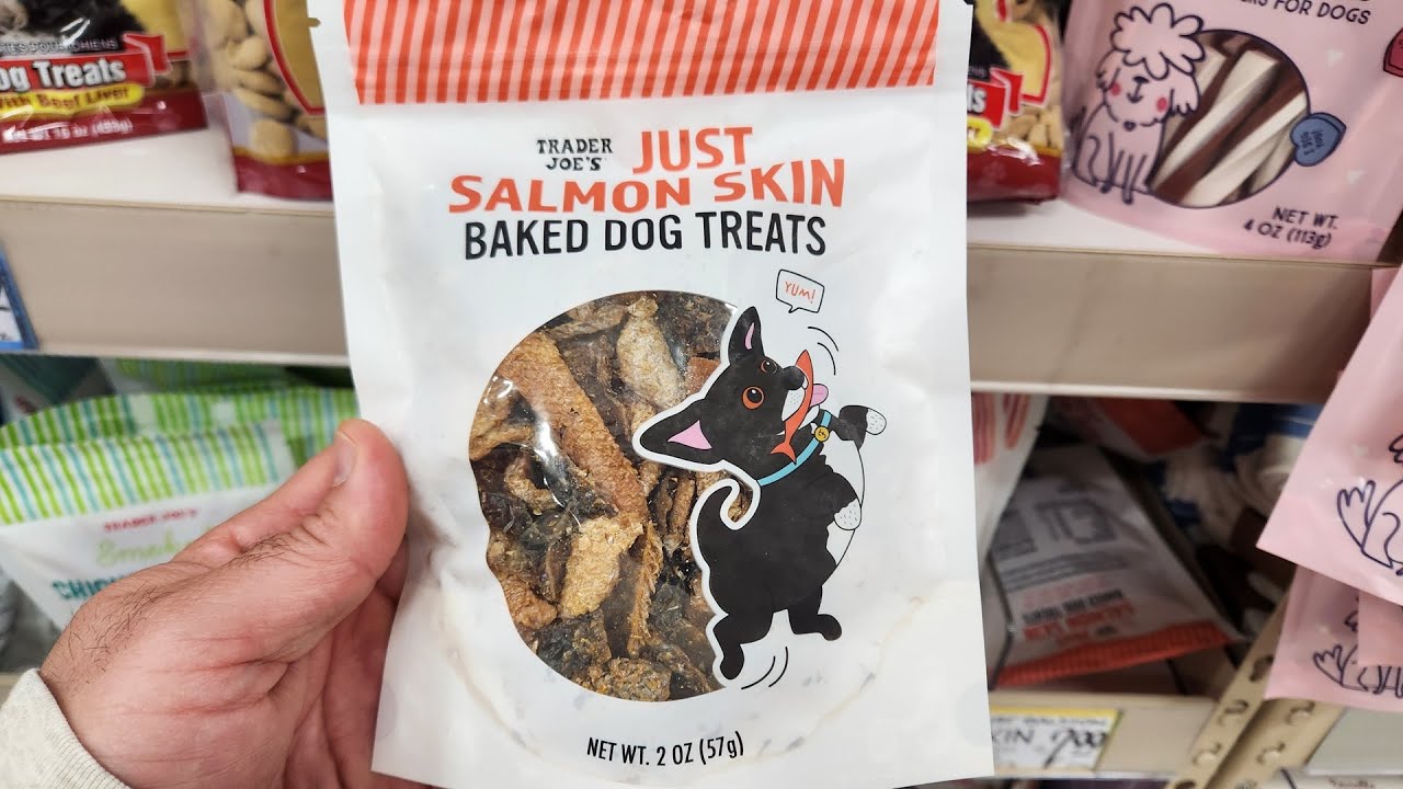 Trader Joe's JUST SALMON SKIN Baked Dog Treats
