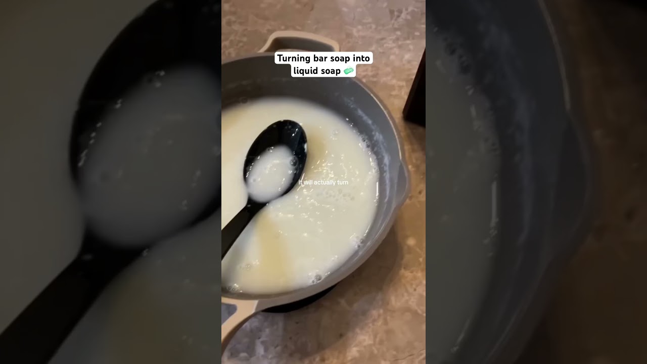 Turning Bar Soap into Liquid Soap 🧼
