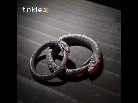 Mysterious Ouroboros! New Darkly Pioneer 925 Sterling Silver Ouroboros Snake Adjustable Ring