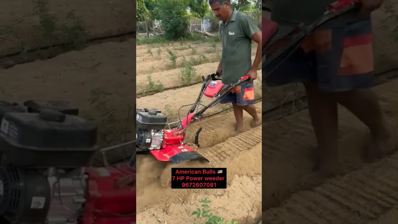 POWER WEEDER AMERICAN BULL'S #rajdhaniassociates #americanbulls #farmers #kisan #powertiller #weeder