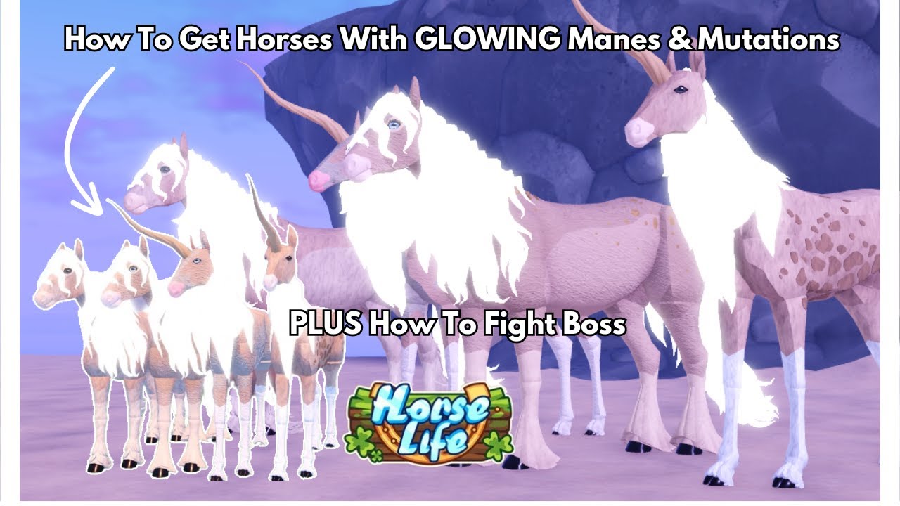 How To Get Horses With Glowing Manes & Mutations! Horse Life Tutorial