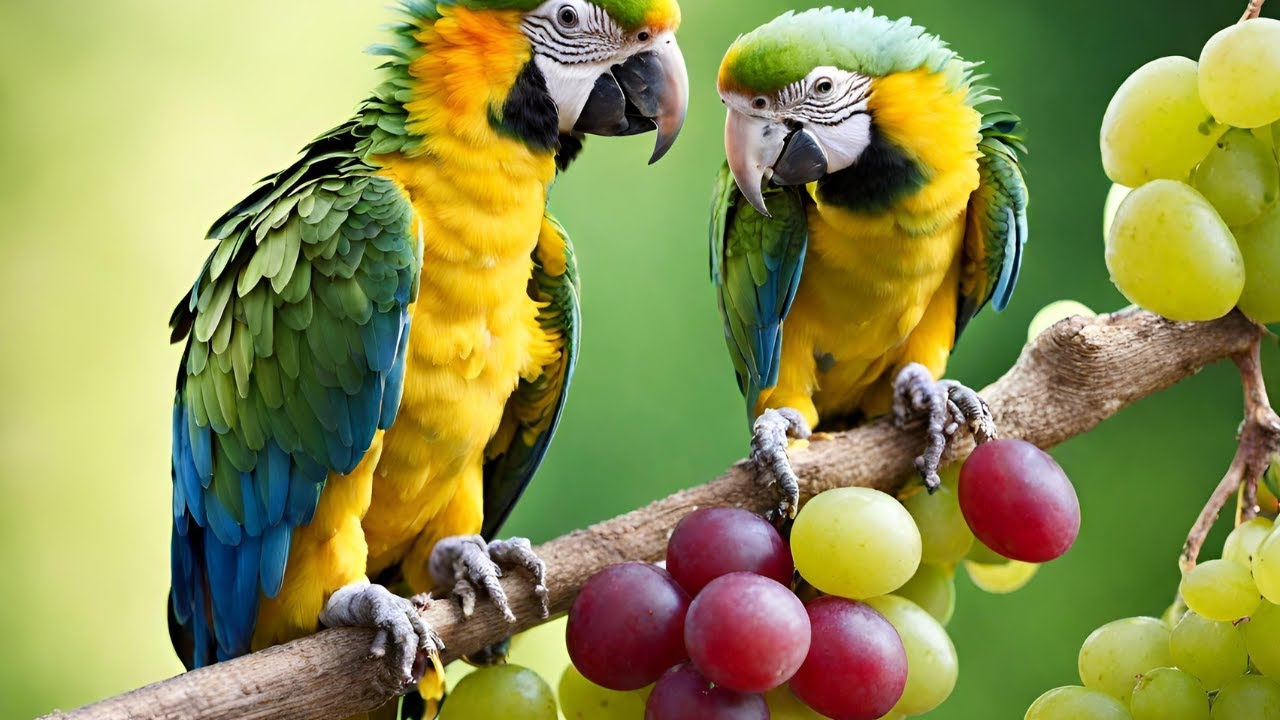 "Can Parrots Eat Grapes? 🦜🍇 | Parrot Diet Explained"