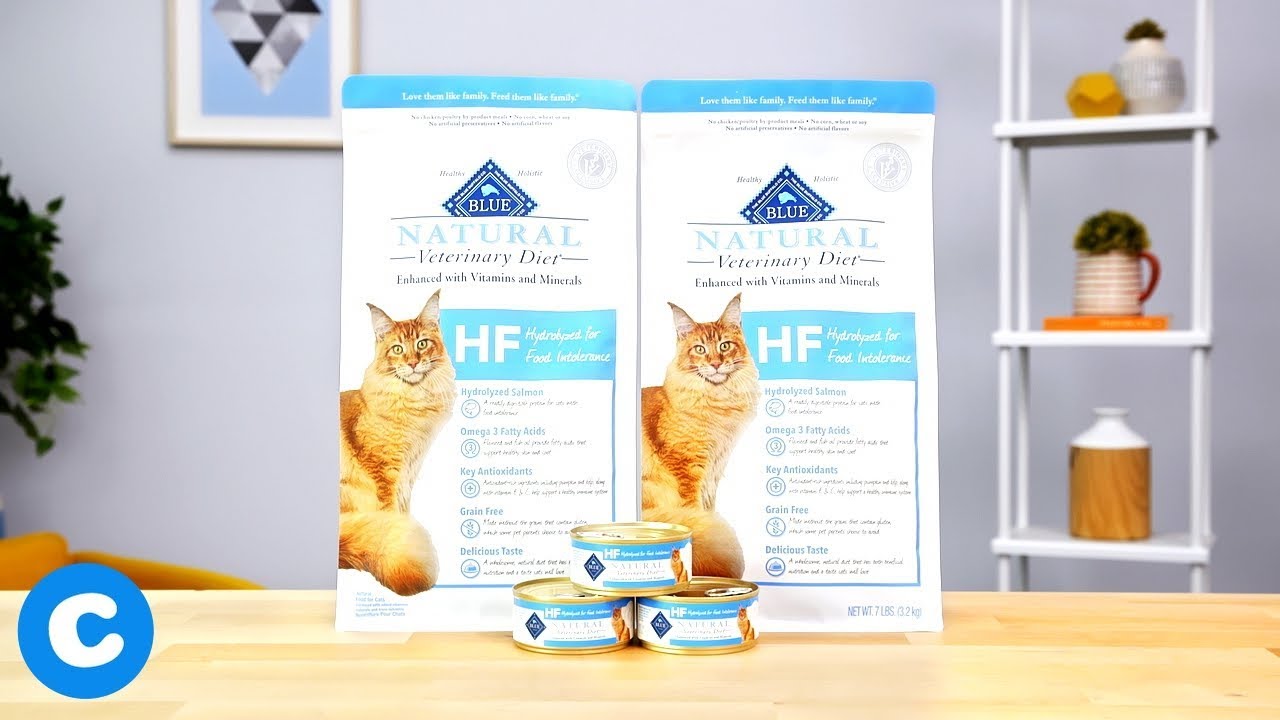 BLUE Natural Veterinary Diet HF Hydrolyzed for Food Intolerance Cat Food | Chewy