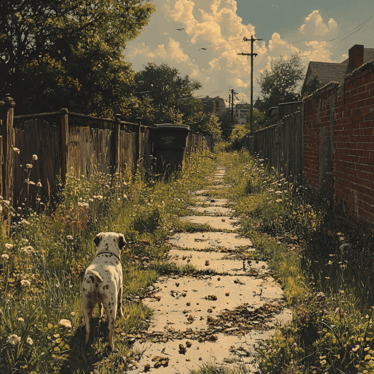yard full of dog shit