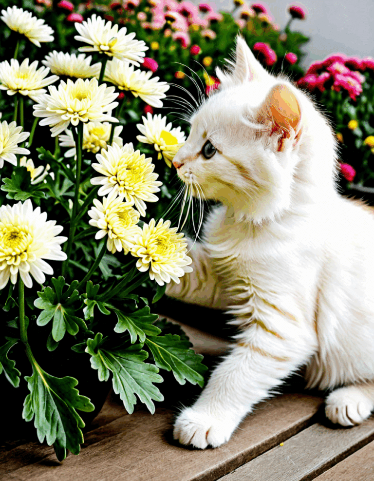 are chrysanthemums poisonous to cats
