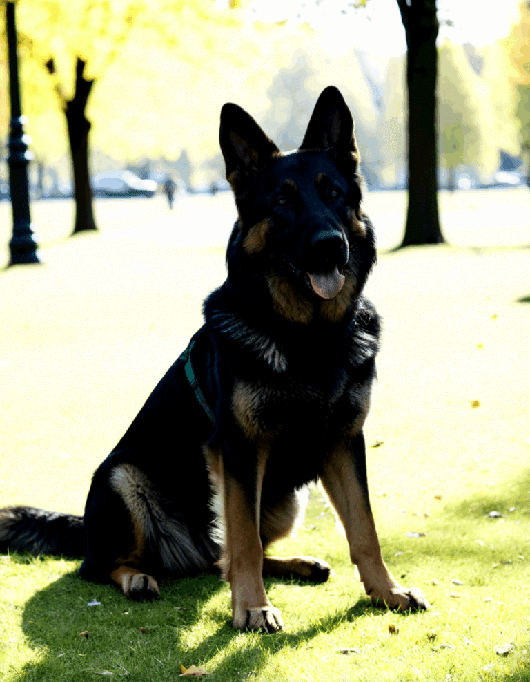 black and tan german shepherd