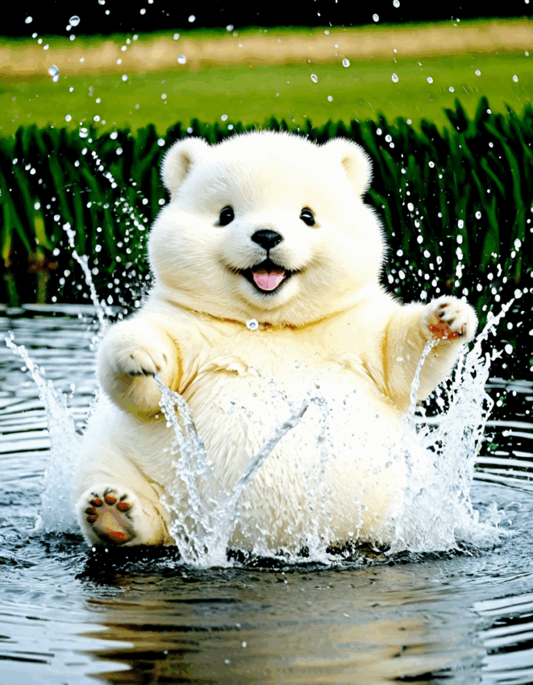 cute chubby animal real