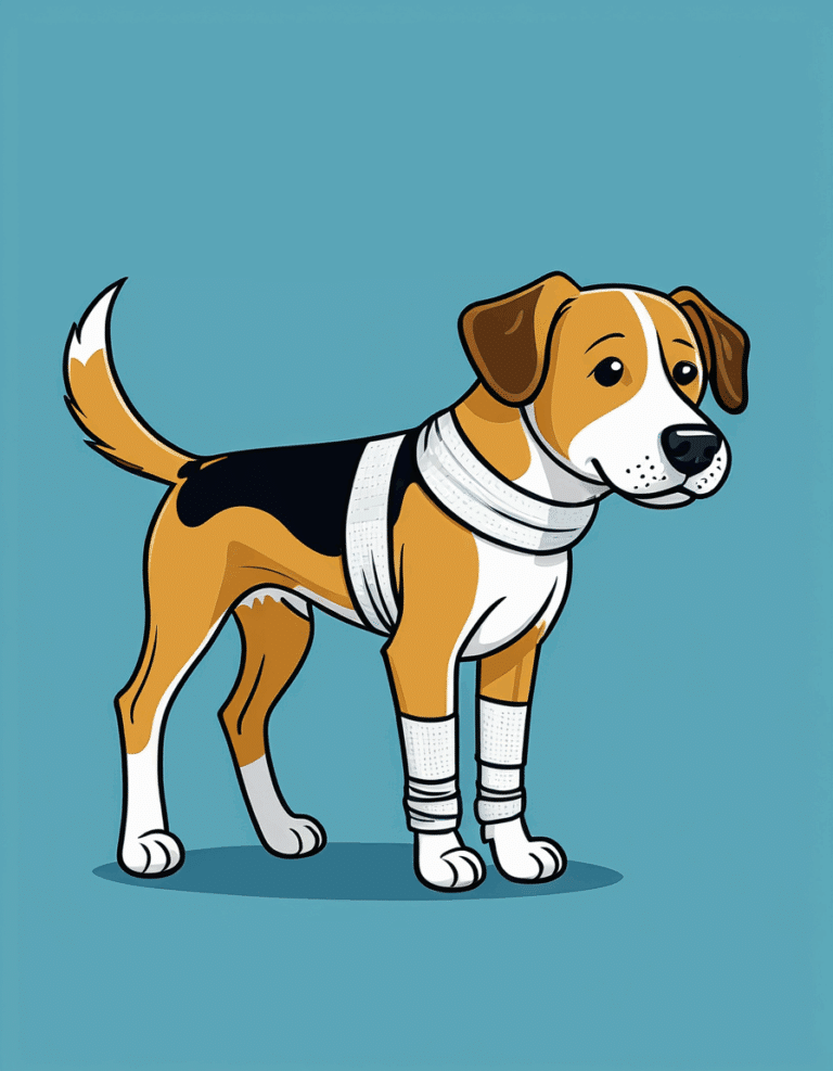 dog limping on back leg