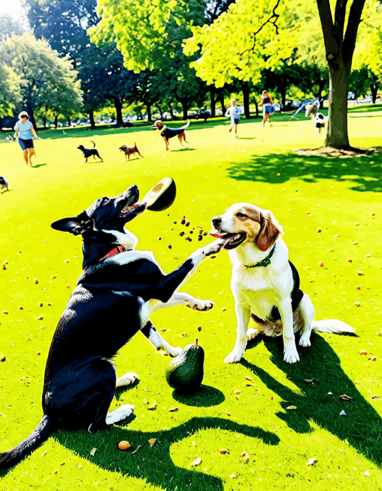 dogs and avocado