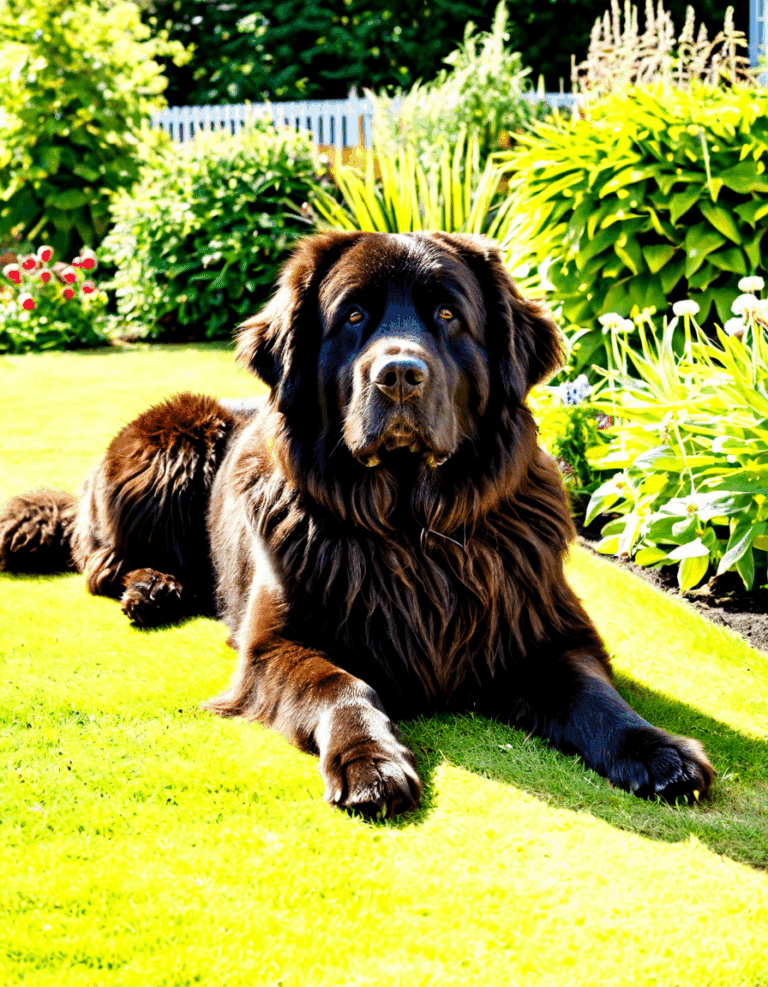 newfoundland brown dog