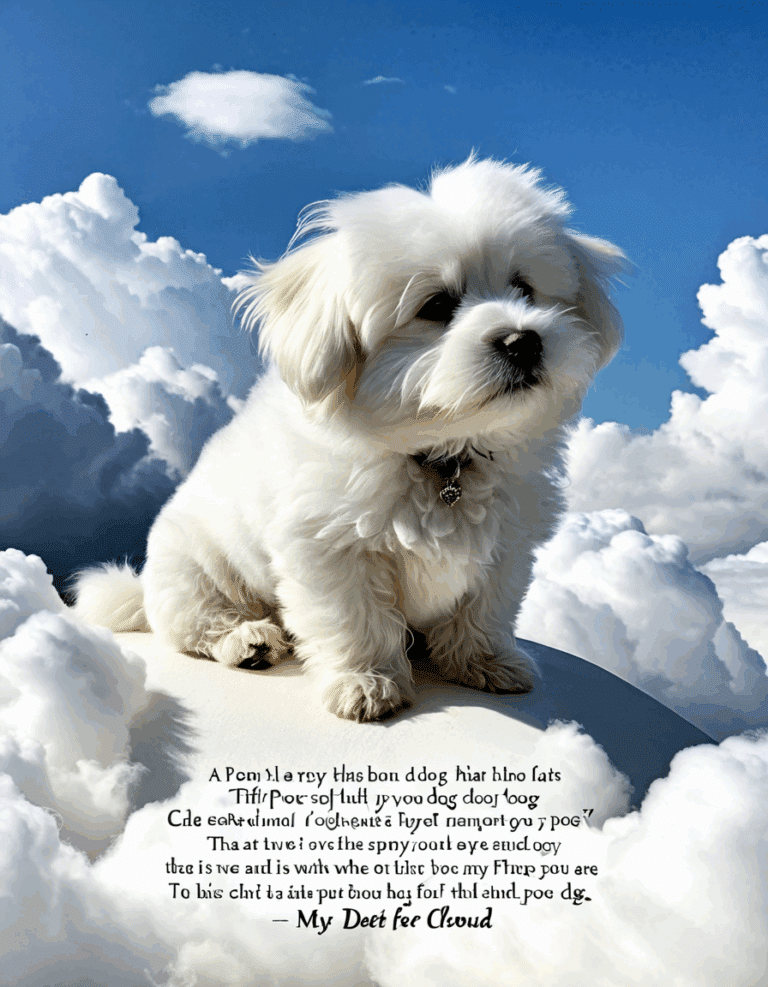 poem about a dog that died