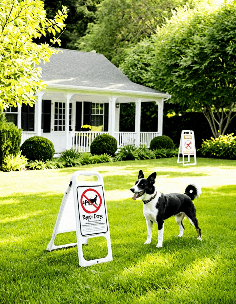 repel dogs from lawn