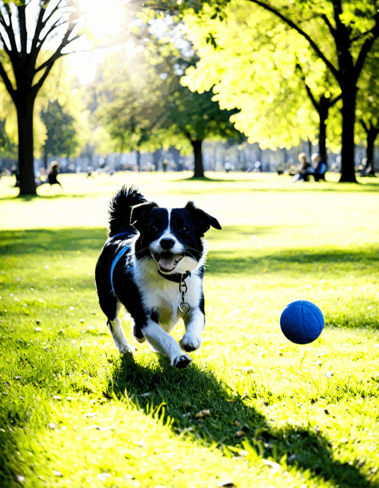 small black and white dog