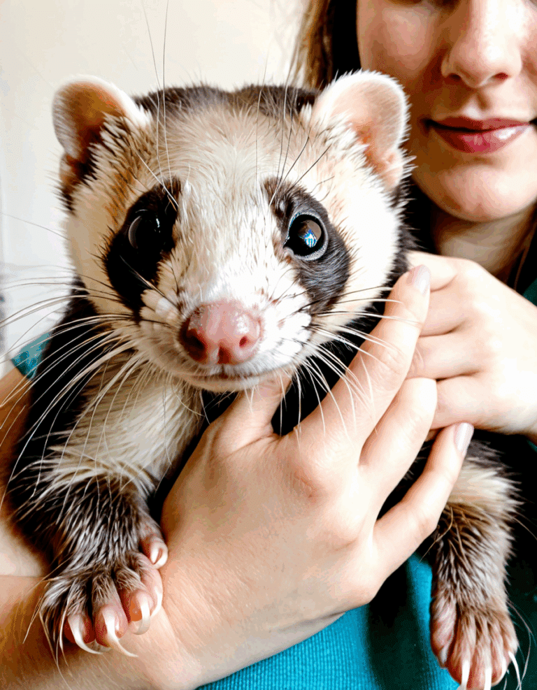 can eye damaged heal ferret