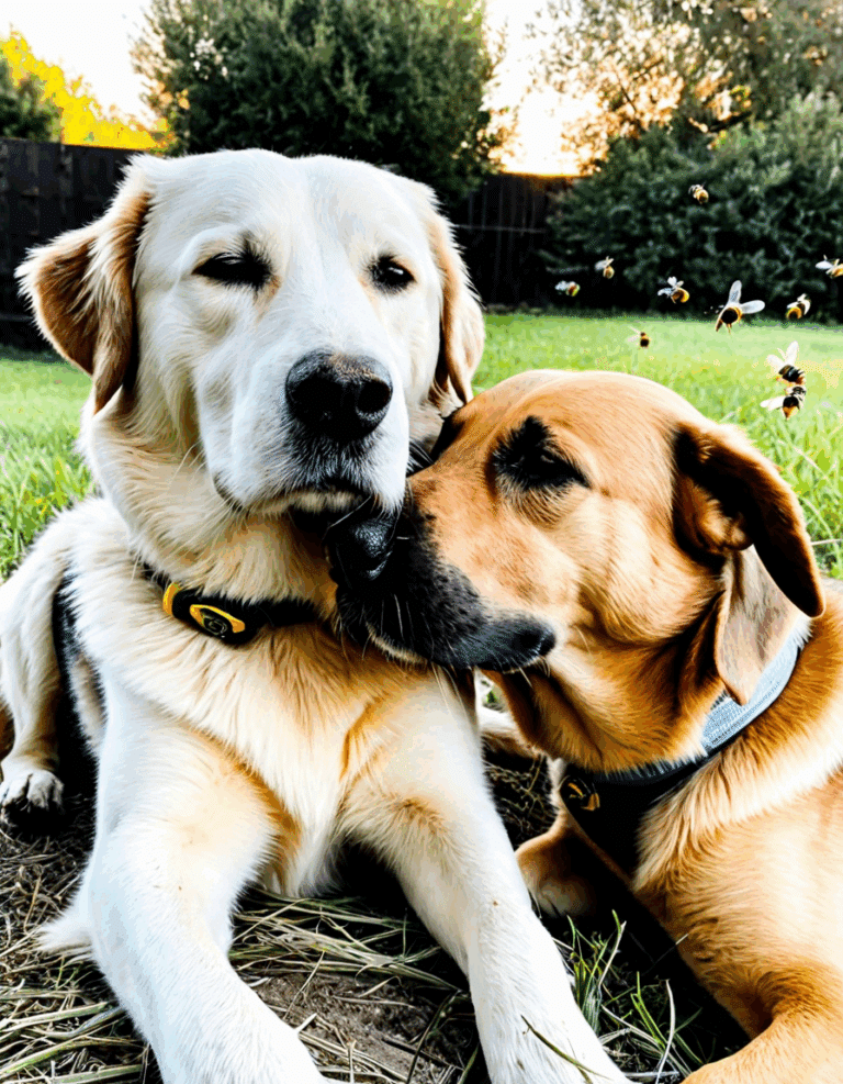 dogs stung by bees