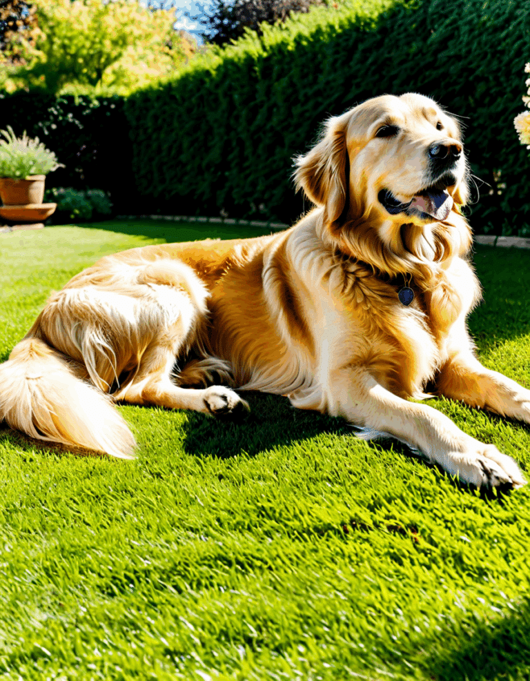 golden retriever molting
