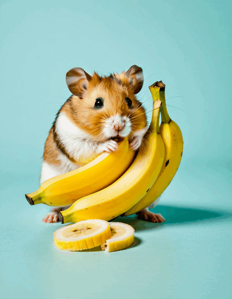 hamster with banana