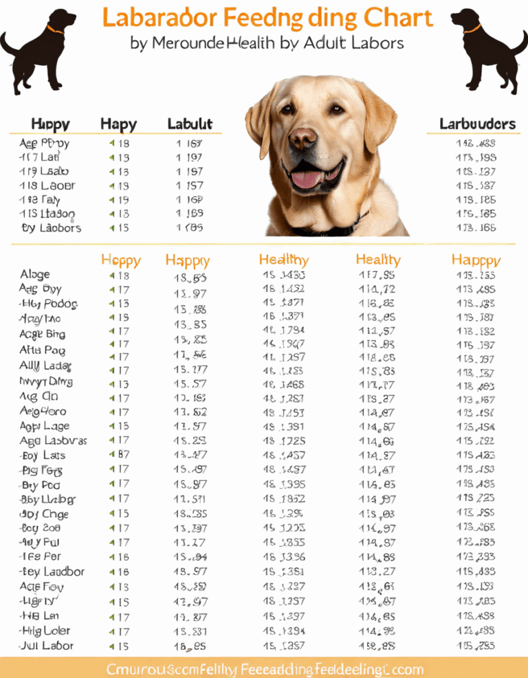 labrador feeding chart by age