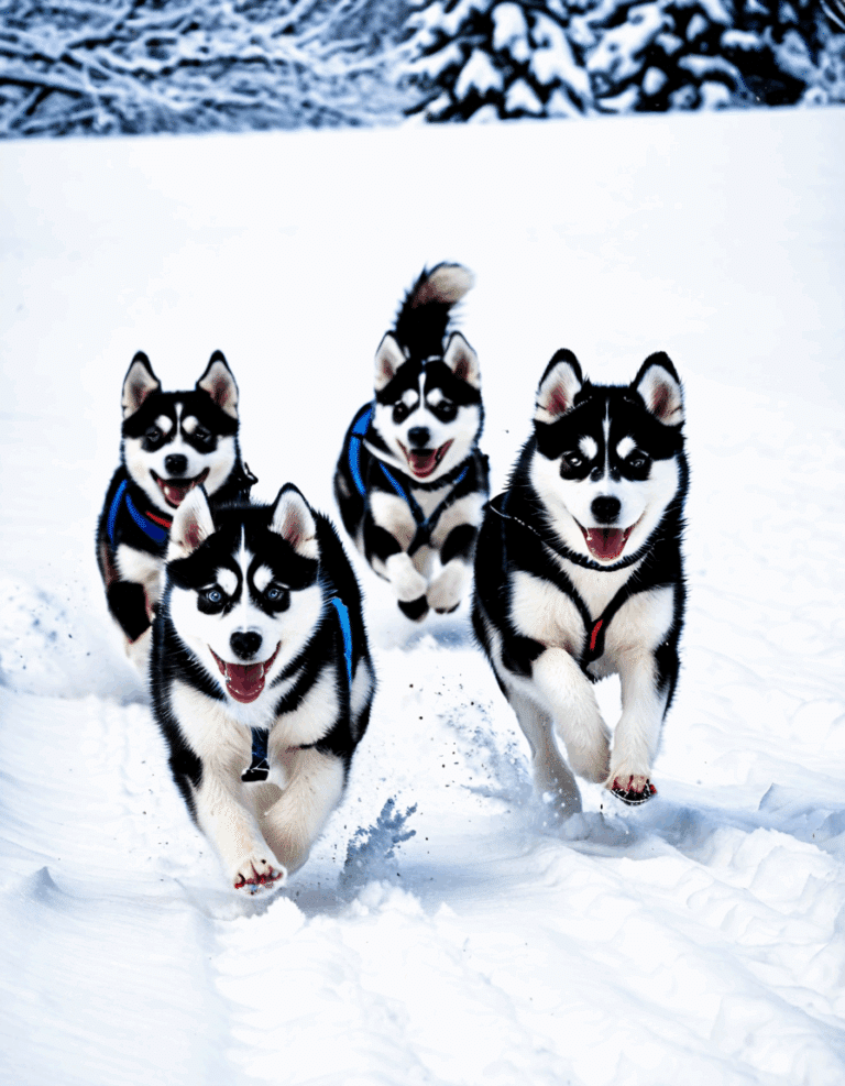 mini huskies
