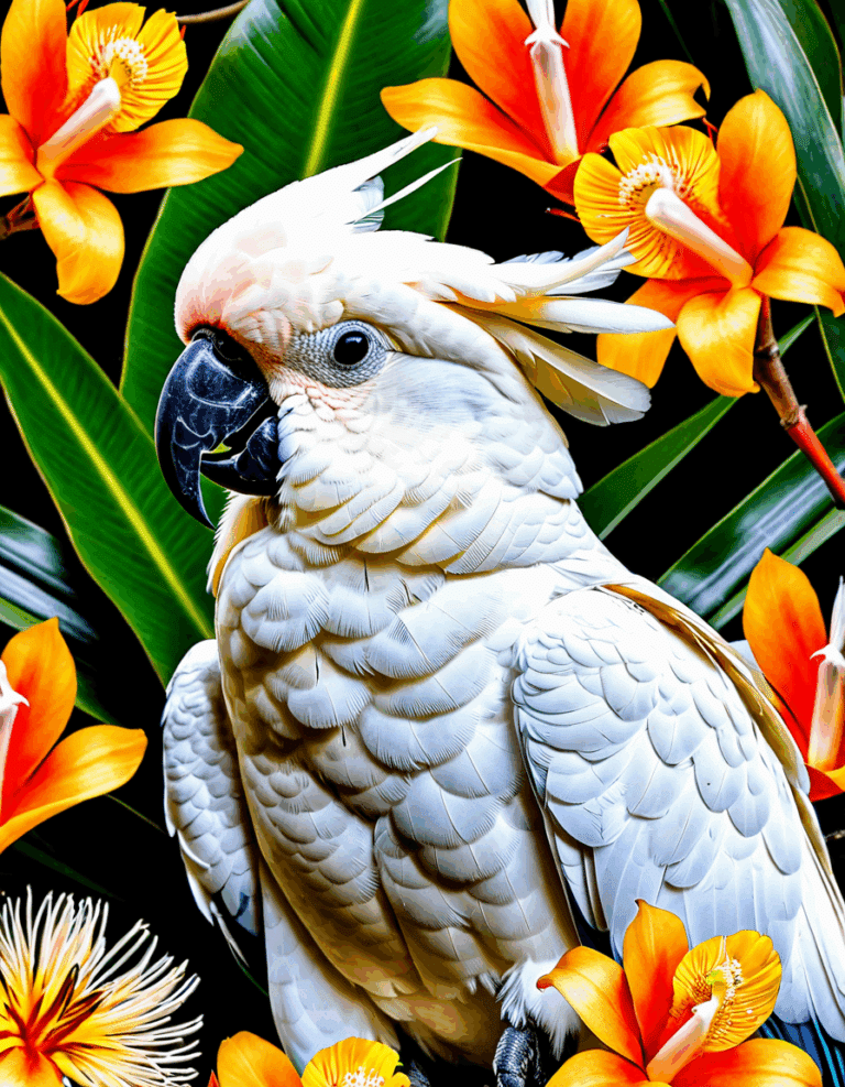 moluccan cockatoo parrot