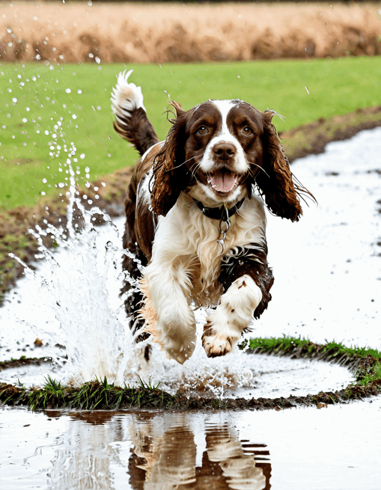 brown and white cocker spaniel