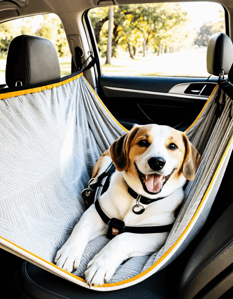 hammock dog car