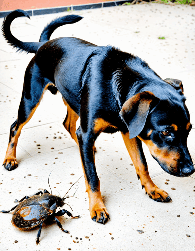 Mite Infestation On Dog Causes Itching And Hair Loss