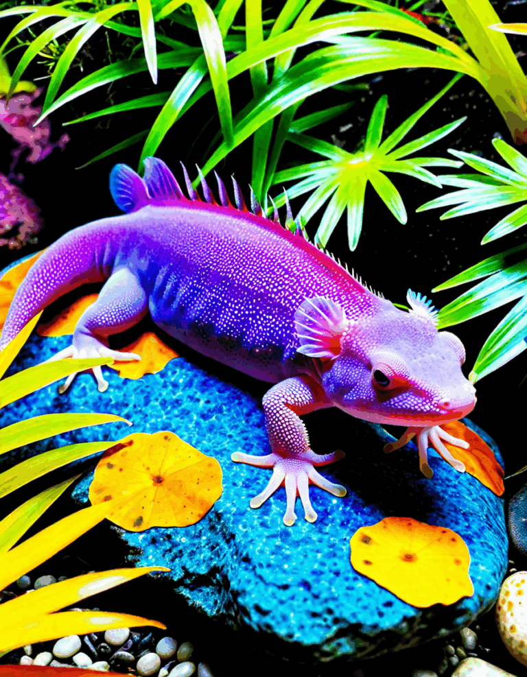 purple axolotl