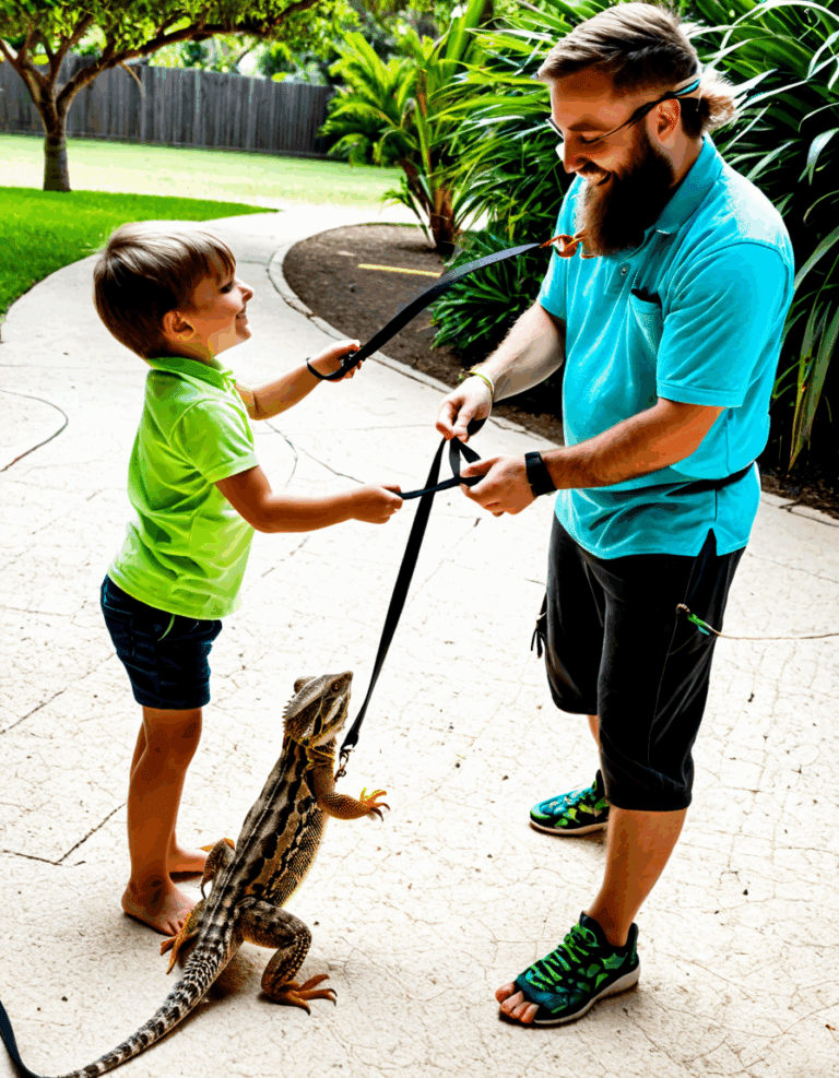 reptile leash for bearded dragon