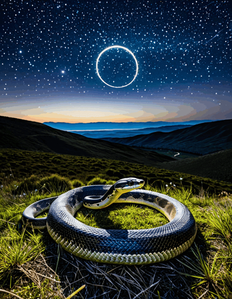 Snake Ouroboros Symbolizes Infinite Cycles Of Life