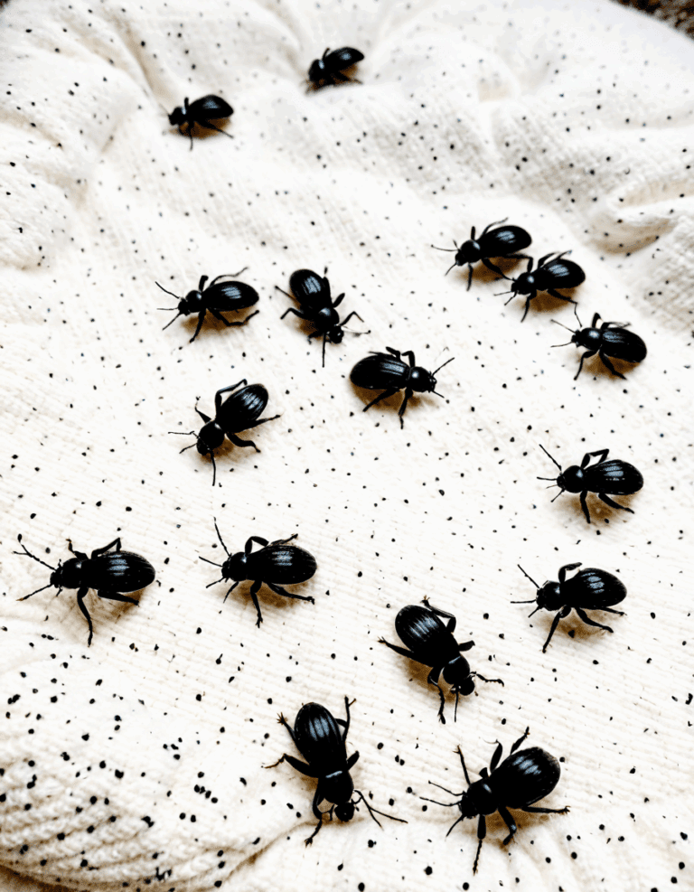 tiny black bugs that look like specks of dirt