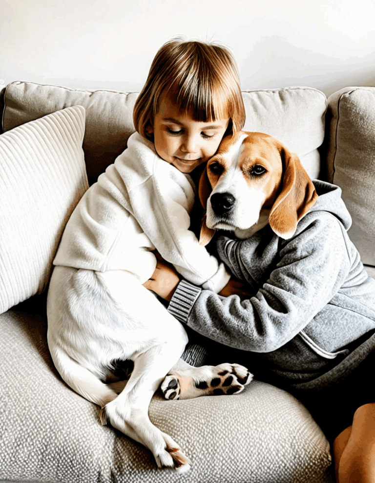 white beagle