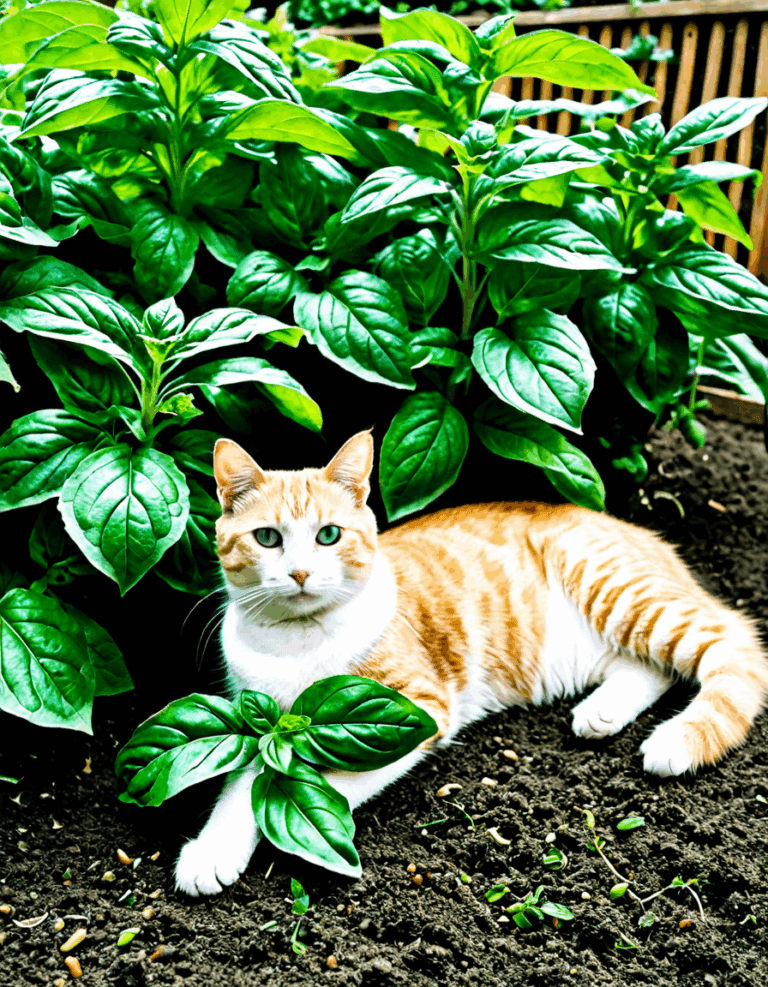 can cats have basil