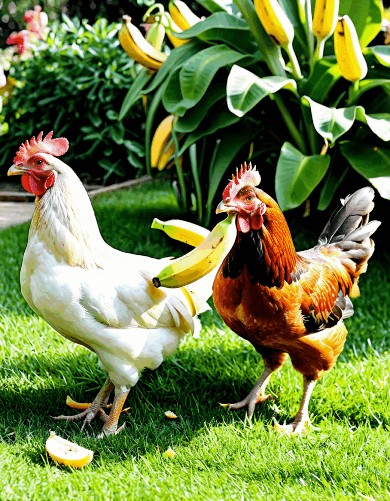 can chickens eat banana peelings