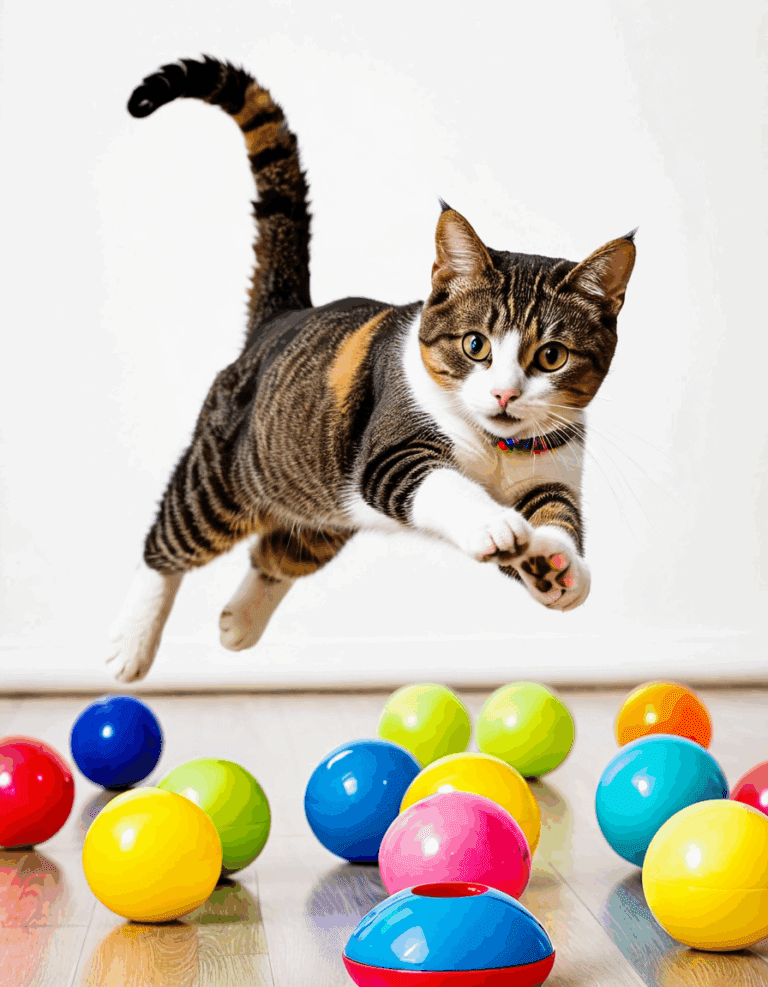 cat pouncing