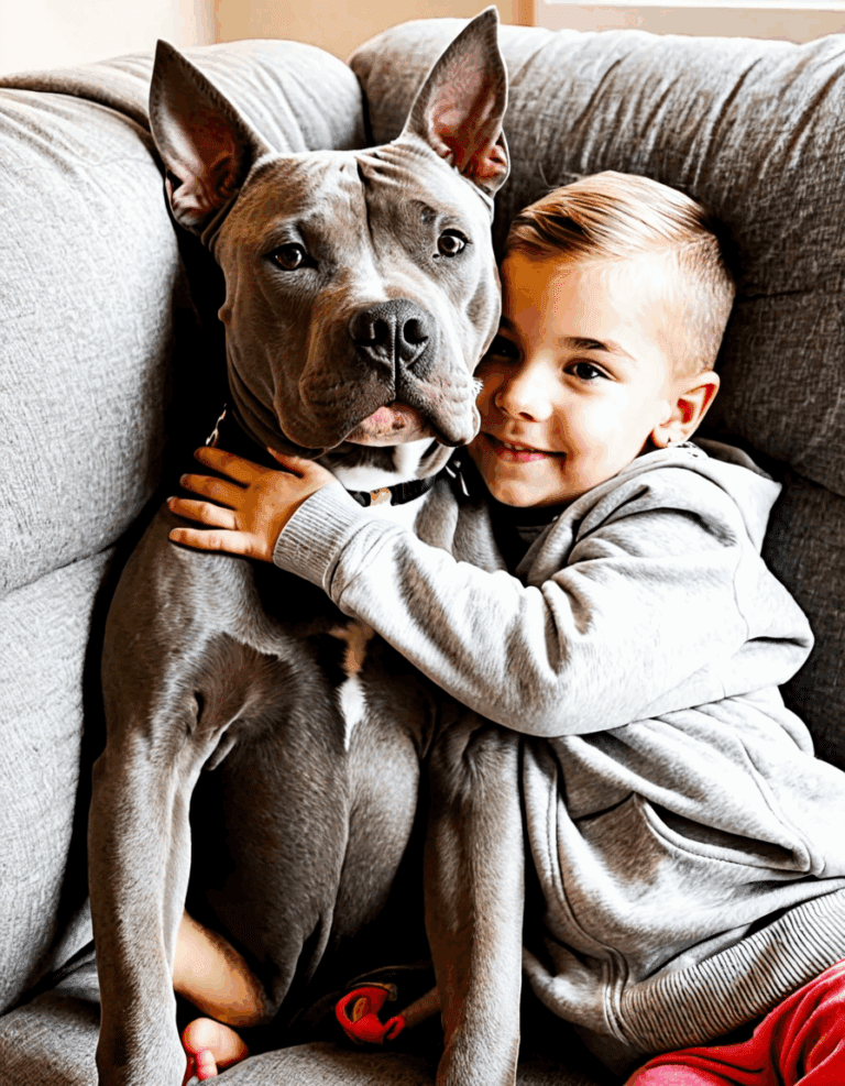 gray pit bull