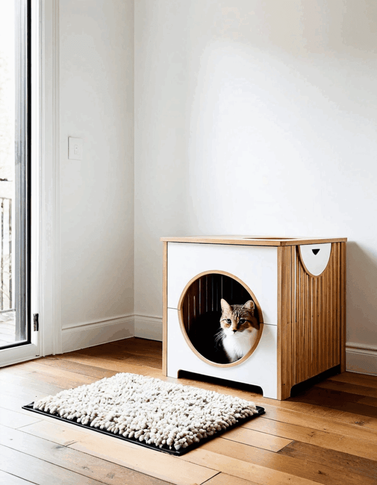 litter box nearby