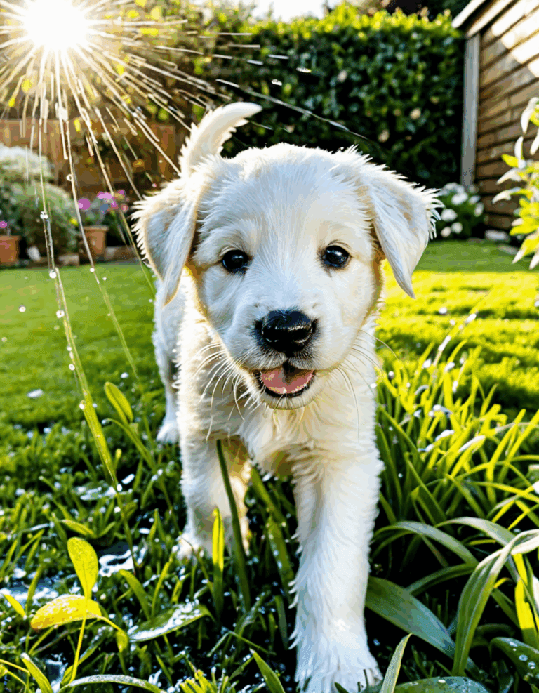 puppies nose is wet