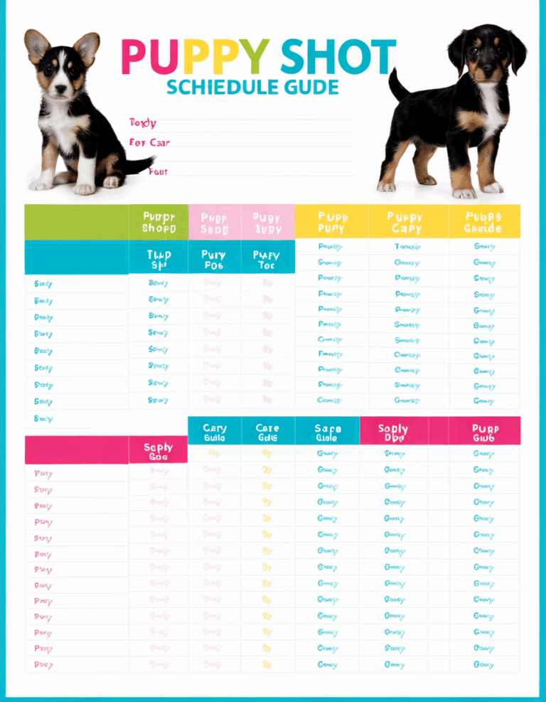 puppy shot schedule chart