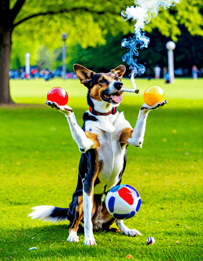 Smoking Dog Captivates With Remarkable Talent And Charm