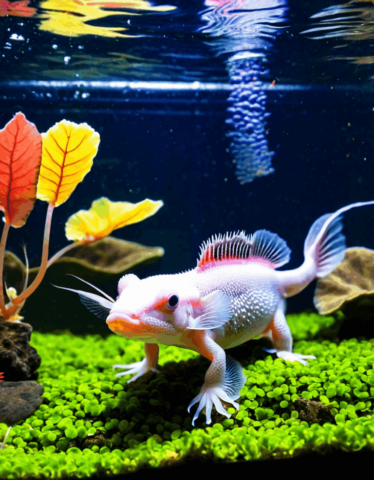 what can be in tank with a small axolotl