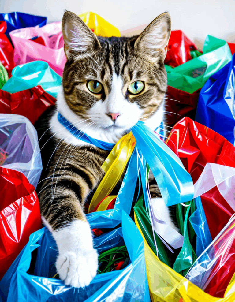why does my cat eat plastic