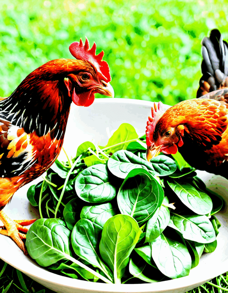 can chickens eat spinach